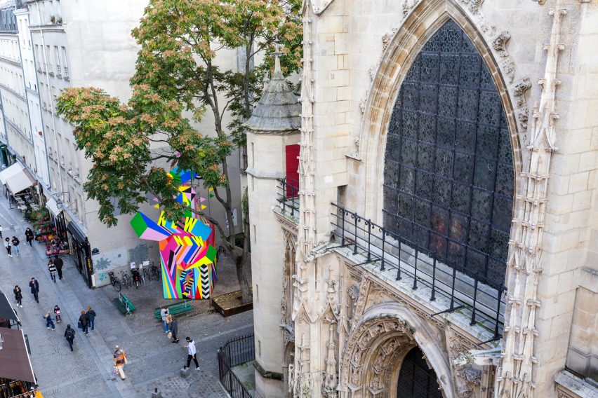A New Now installation by Morag Myerscough in Paris