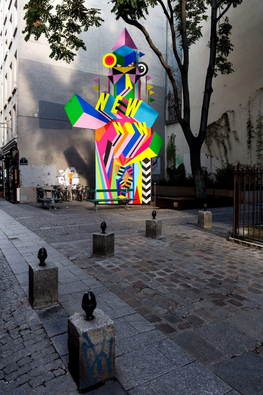 A New Now installation by Morag Myerscough in Paris