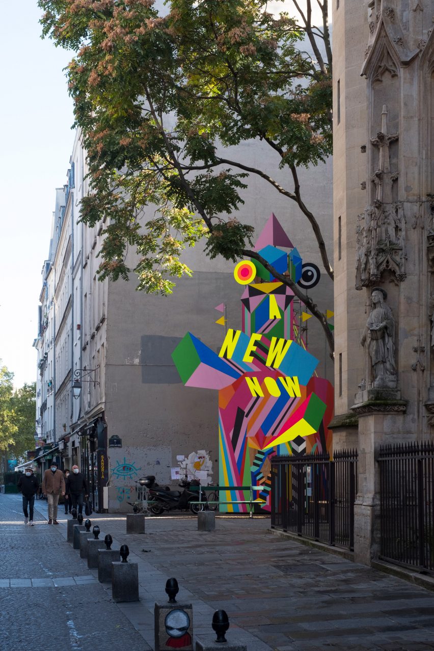 A New Now installation by Morag Myerscough in Paris