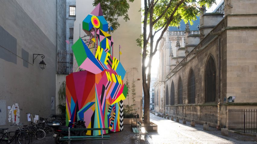 A New Now installation by Morag Myerscough in Paris