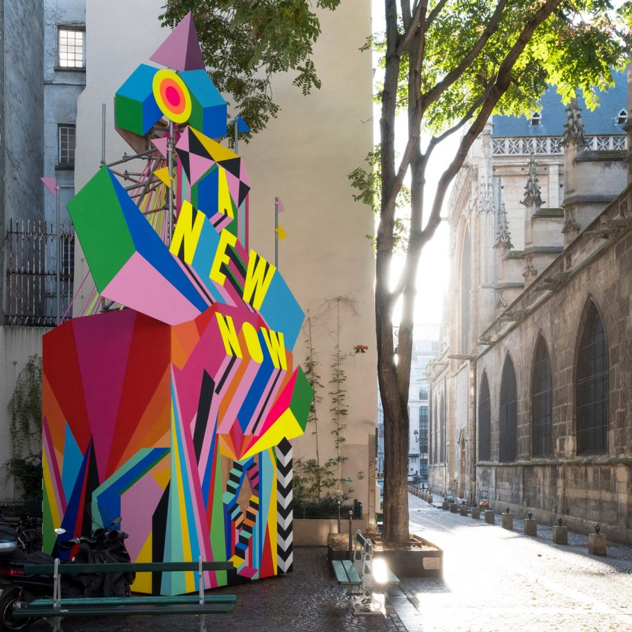 A New Now installation by Morag Myerscough in Paris