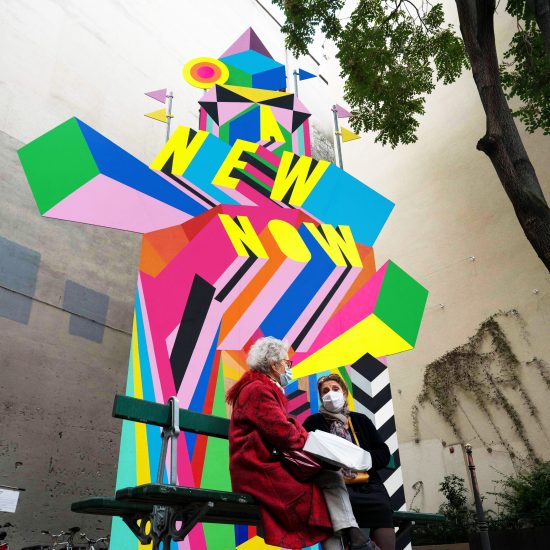 A New Now installation by Morag Myerscough in Paris