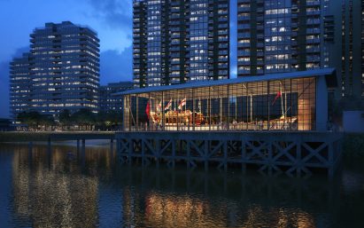 Visuals of Morden Wharf neighbourhood in London by OMA