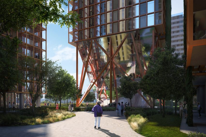 Visuals of Morden Wharf neighbourhood in London by OMA