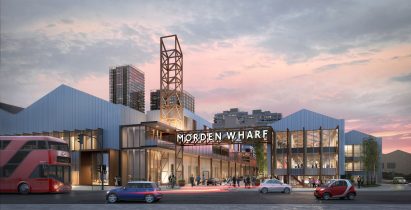 Visuals of Morden Wharf neighbourhood in London by OMA
