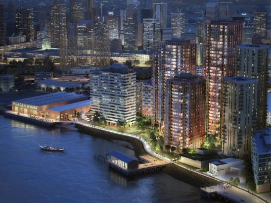 Visuals of Morden Wharf neighbourhood in London by OMA