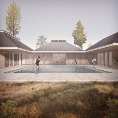 Prefabricated housing system by Morris+Company