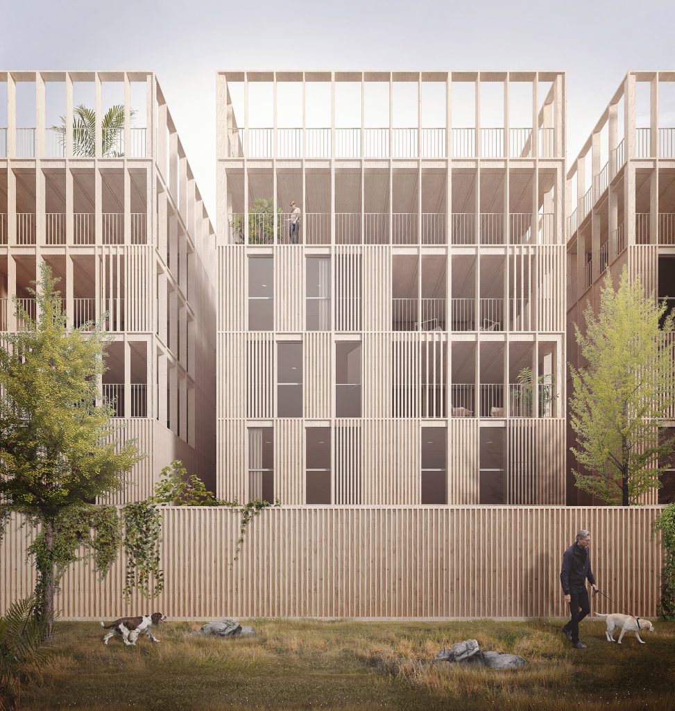 Prefabricated housing system by Morris+Company