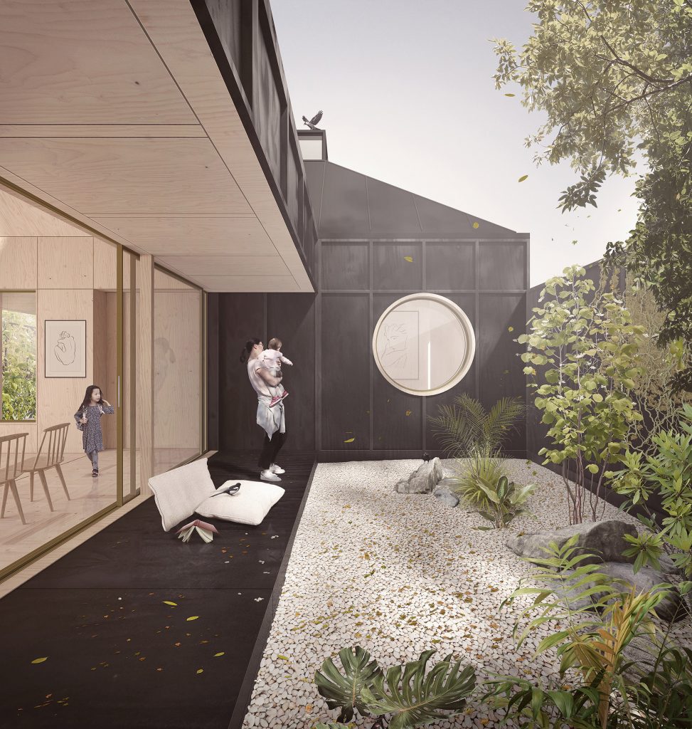 Prefabricated housing system by Morris+Company