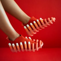 Netha Goldberg's Netina shoes feature attachments to hold tampons
