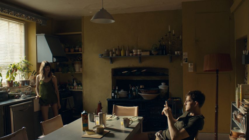 Daisy Edgar-Jones and Paul Mescal on the set of Normal People