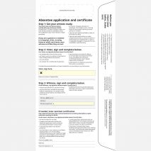 North Carolina mail-in envelope