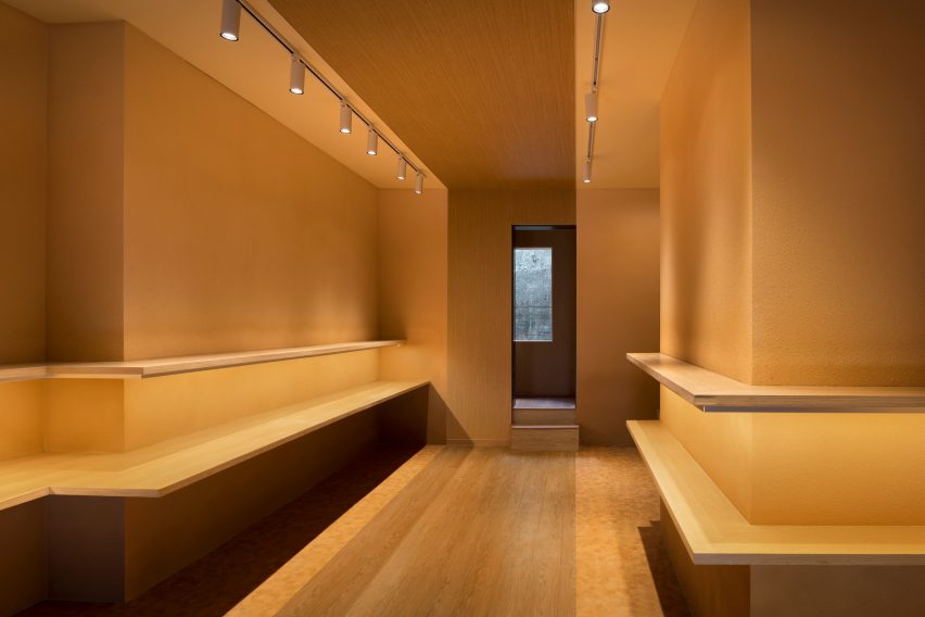 Interior of Pinocchio tiny bakery in Japan by I IN