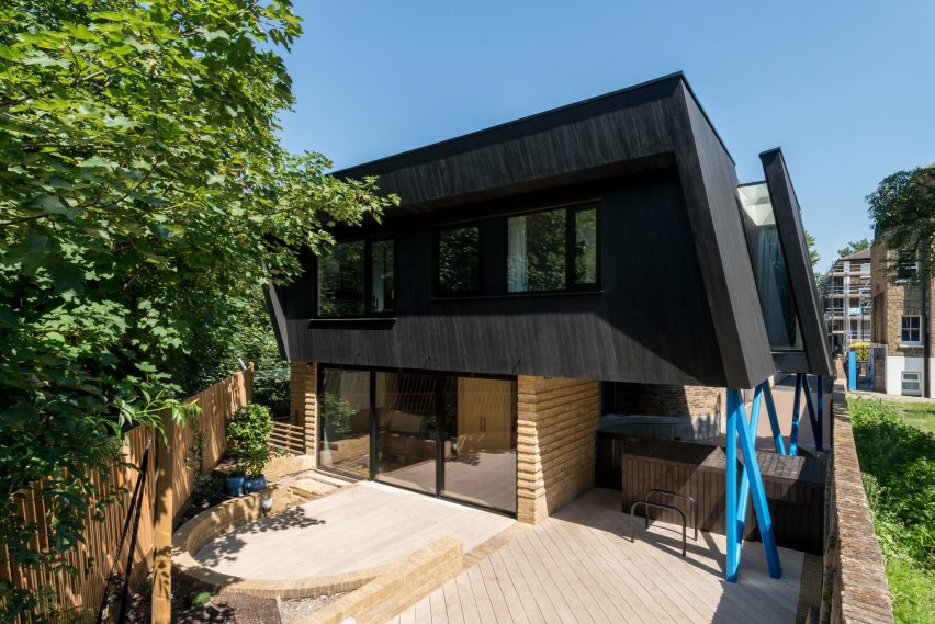 Pitched Black house in South London by Gruff Architects