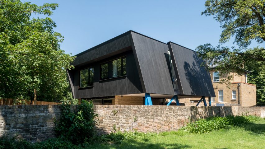 Pitched Black house in South London by Gruff Architects