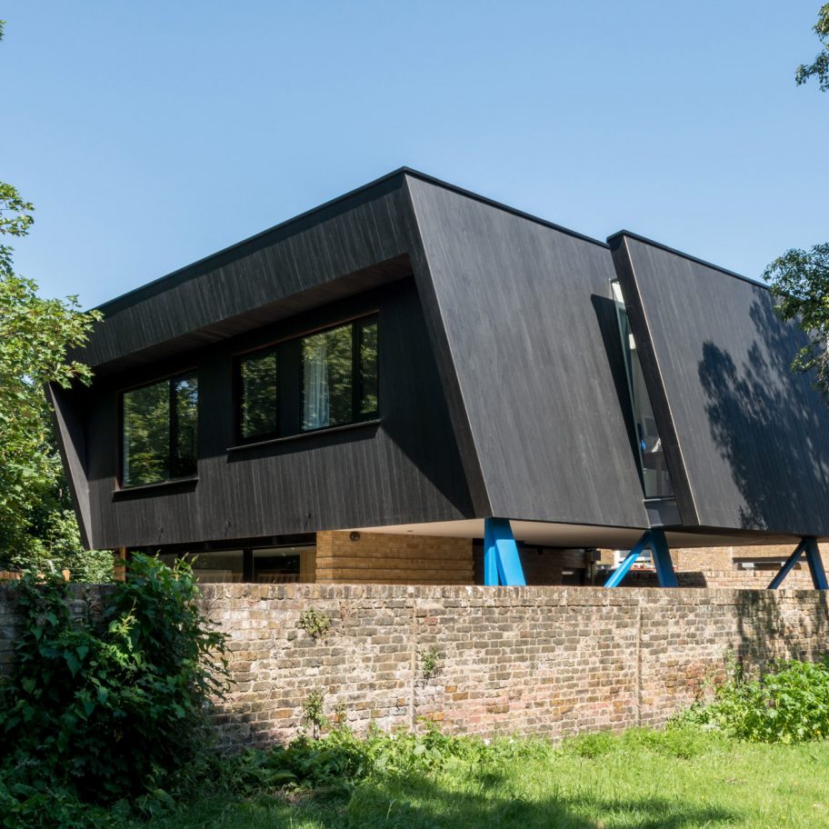 Pitched Black house in South London by Gruff Architects