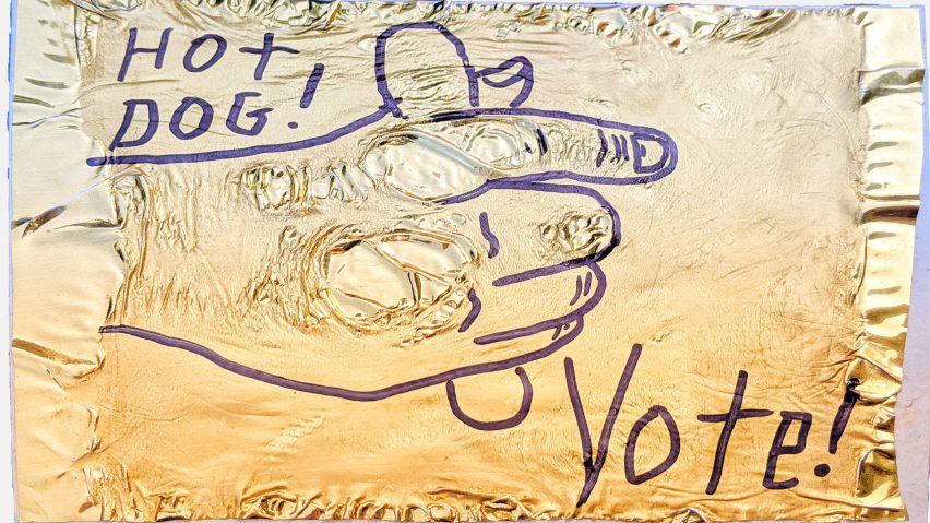 Postcards for Democracy by Beattie Wolfe and Mark Mothersbaugh