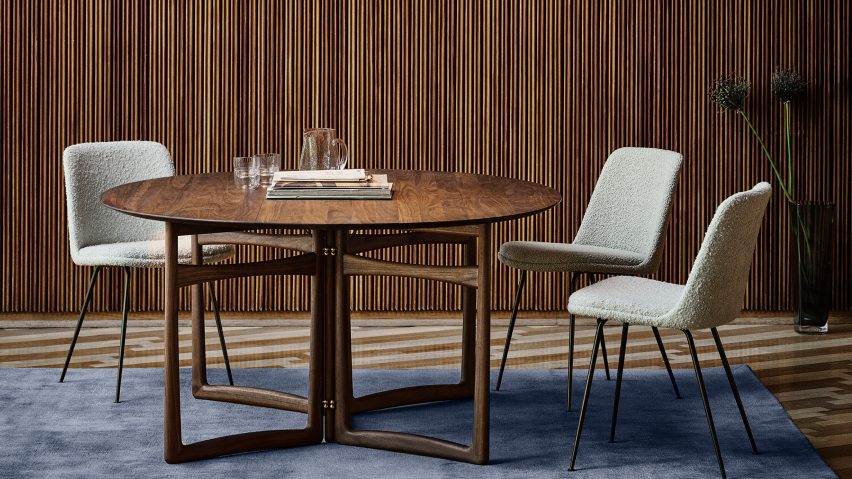 Rely chair by Hee Welling for &tradition has a shell made from 100-per-cent recycled plastic taken from car interiors