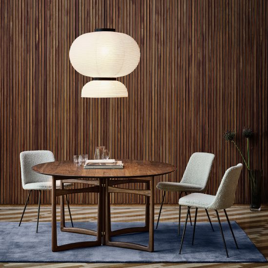 Rely chair by Hee Welling for &tradition has a shell made from 100-per-cent recycled plastic taken from car interiors