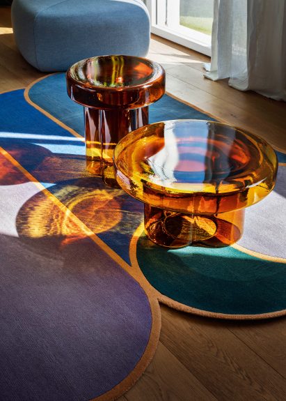 Soda glass coffee table by Yiannis Ghikas for Miniforms