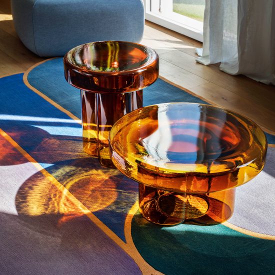 Soda glass coffee table by Yiannis Ghikas for Miniforms