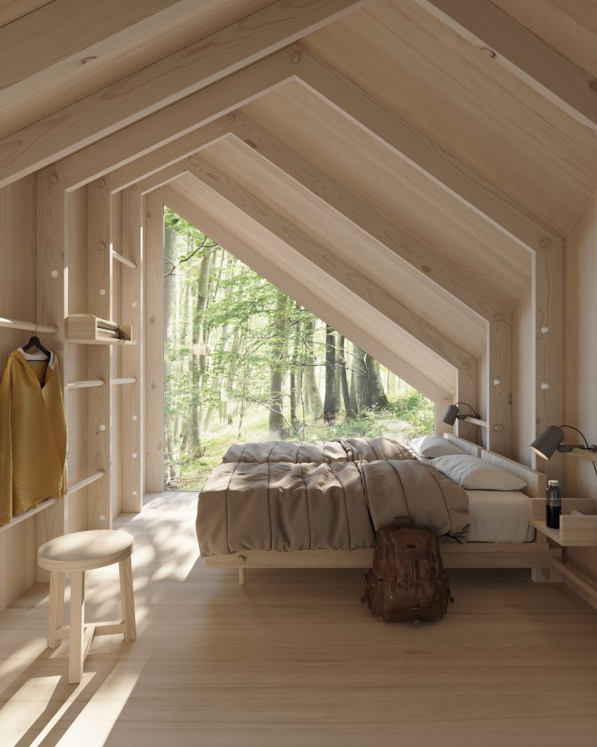 Visual of a modular Space of Mind cabin by Studio Puisto