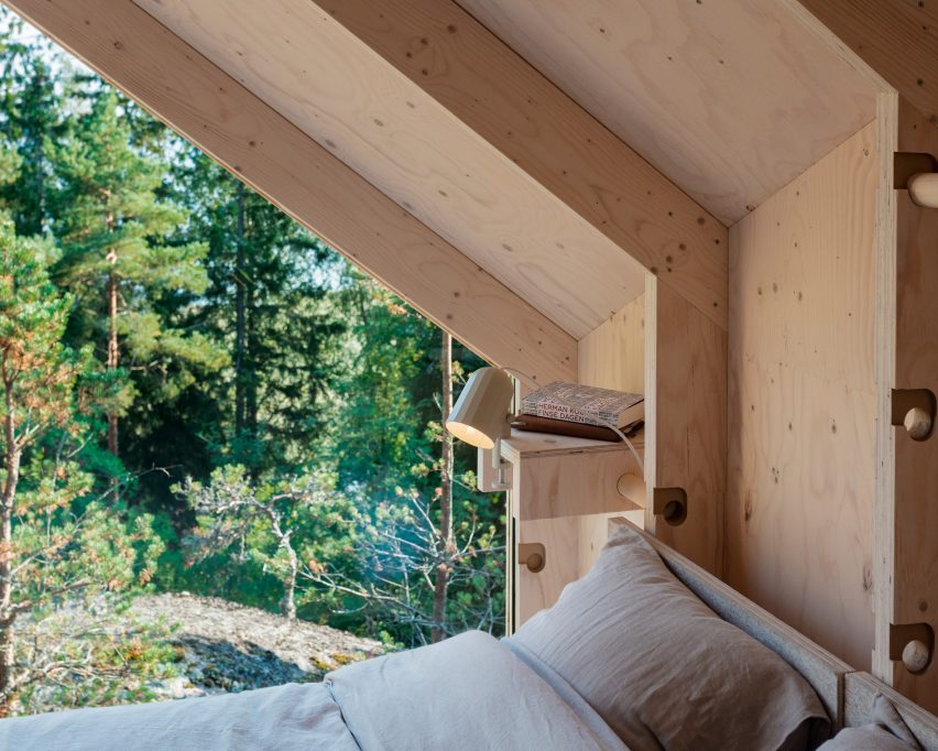 Inside the modular Space of Mind cabin prototype by Studio Puisto