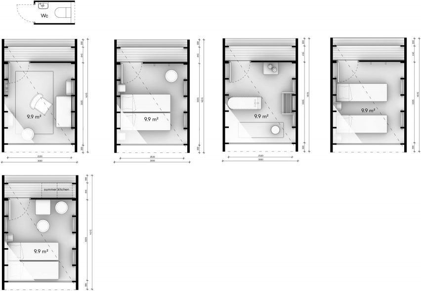 Space of Mind cabins by Studio Puisto