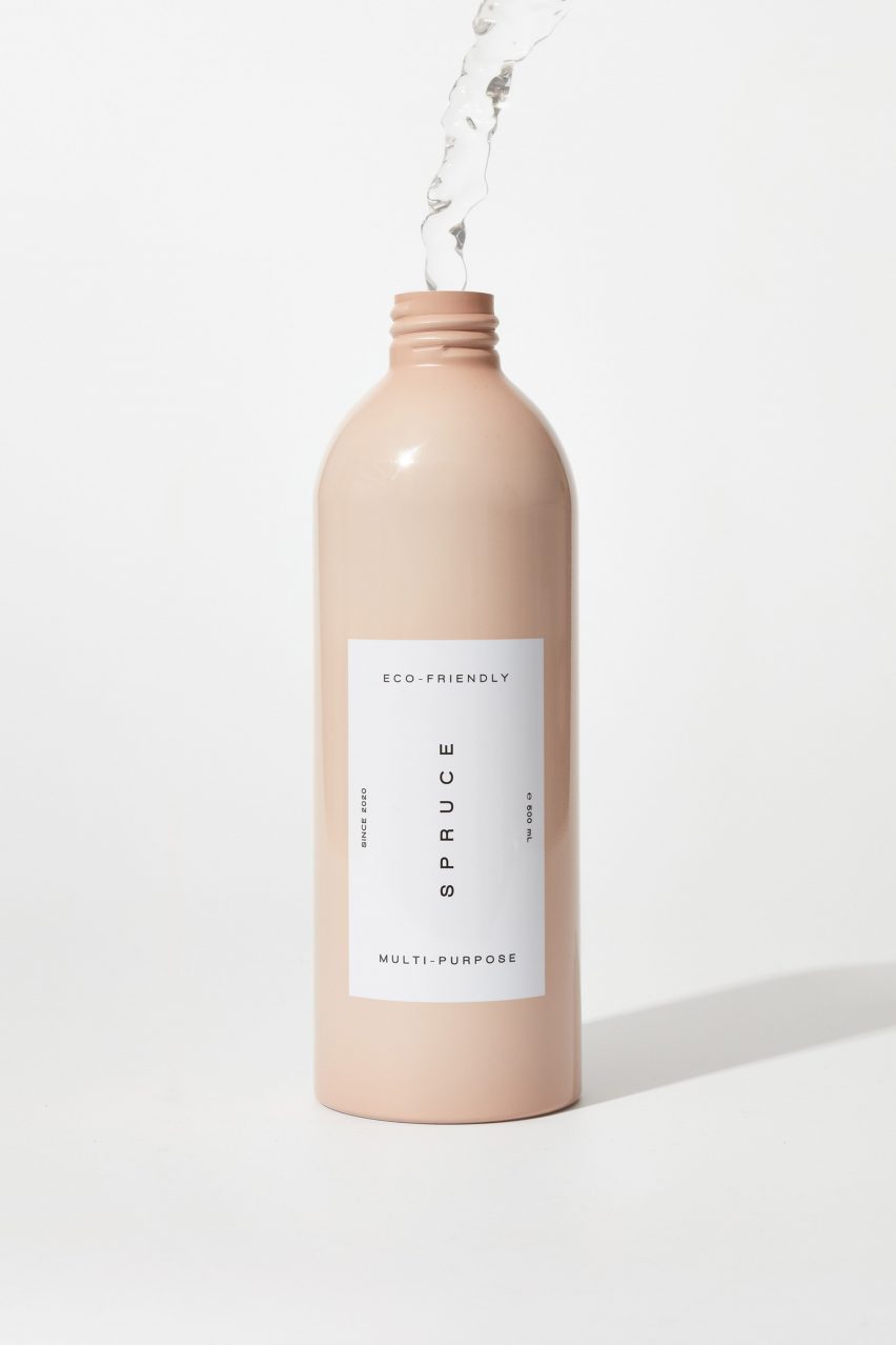 Spruce aluminium refillable bottle