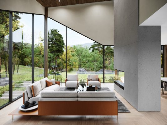 Lounge of Sylvan Rock house by S3 Architecture and Aston Martin