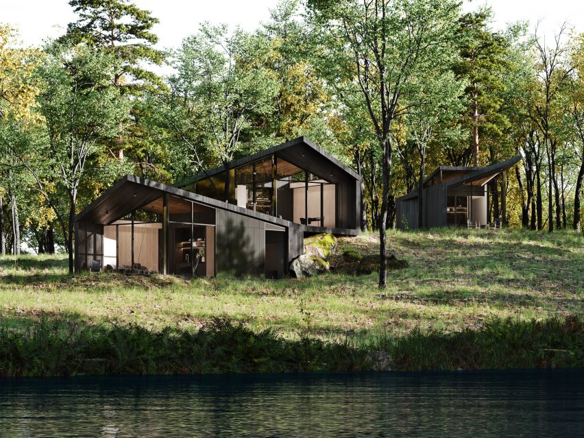 Guest quarters of Sylvan Rock house by S3 Architecture and Aston Martin