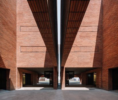 Exterior of TaoCang Art Center by Roarc Renew in Jiaxing, China