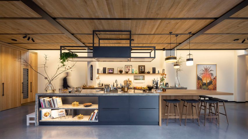 Kitchen of The Gymnasium apartment by Robbert De Goede