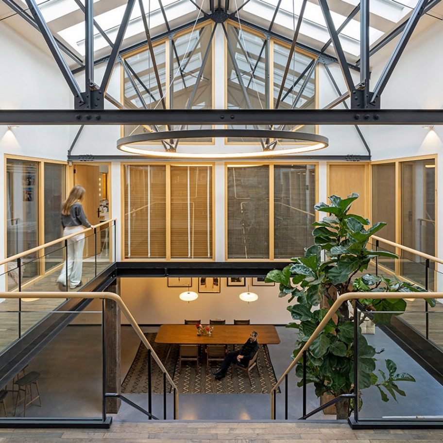 Upper level of The Gymnasium apartment by Robbert De Goede