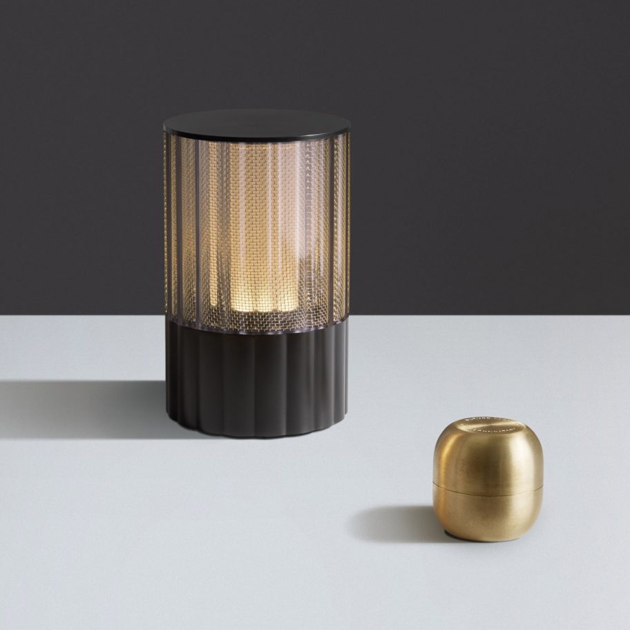 Voltra Reeded cordless lamps by Arnold Chan for Voltra