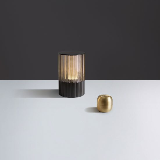 Voltra Reeded cordless lamps by Arnold Chan for Voltra