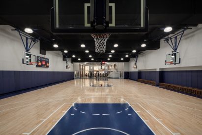The Waterline Club is a private leisure club for residents of New York’s Waterline Square
