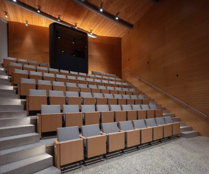 Cinema of the Winter Visual Arts Building by Steven Holl Architects in Lancaster, Pennsylvania