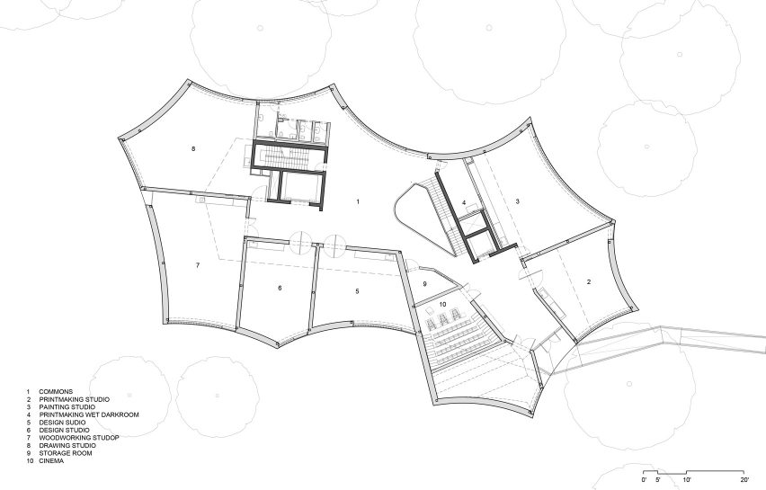 Winter Visual Arts Building by Steven Holl Architects in Lancaster, Pennsylvania