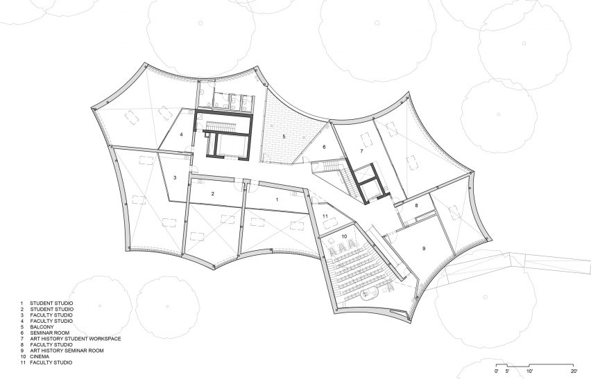 Winter Visual Arts Building by Steven Holl Architects in Lancaster, Pennsylvania