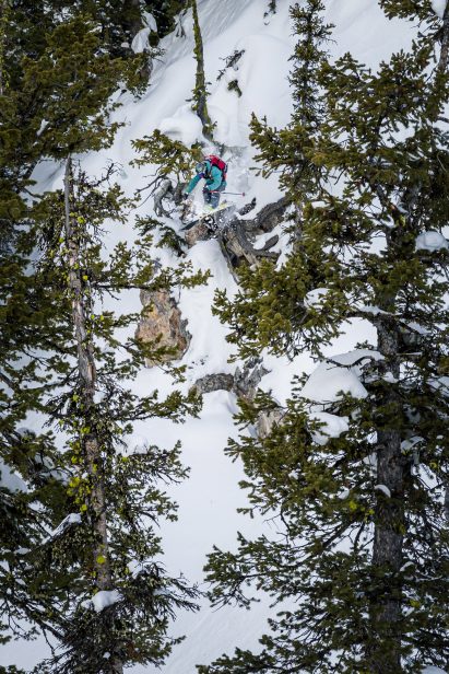 Benny Schmitt skiing on WNDR Alpine's Intention 110
