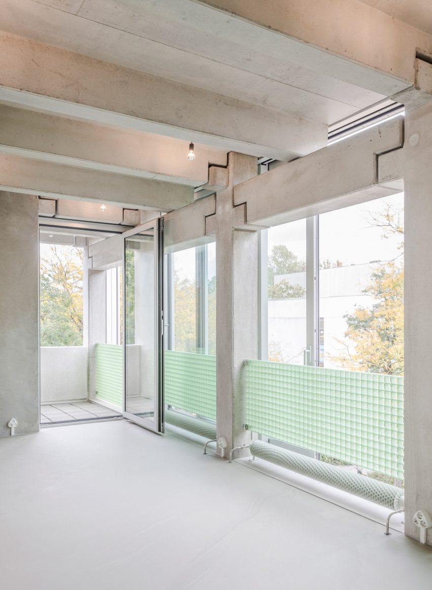 Wohnregal prefabricated concrete housing block by FAR in Berlin, Germany