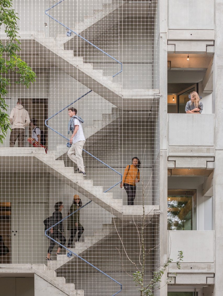 Wohnregal prefabricated concrete housing block by FAR in Berlin, Germany