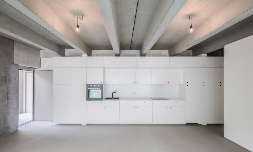 Wohnregal prefabricated concrete housing block by FAR in Berlin, Germany
