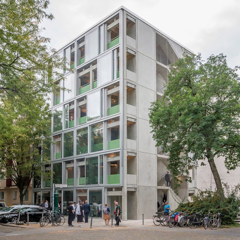 Wohnregal prefabricated concrete housing block by FAR in Berlin, Germany