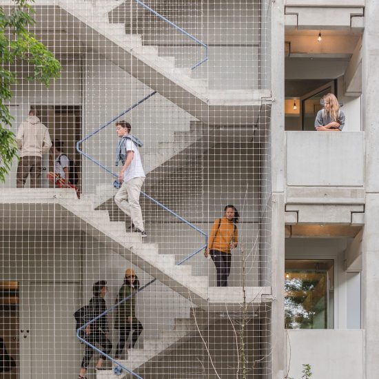 Wohnregal prefabricated concrete housing block by FAR in Berlin, Germany