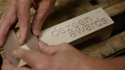 Dezeen Awards 2020 trophy by Atelier NL