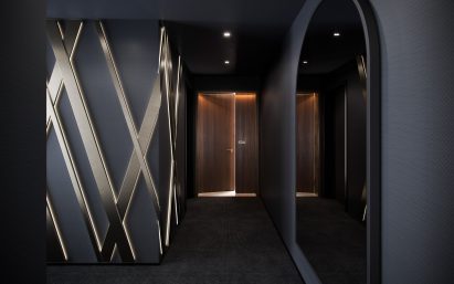 Entrance in Aston Martin Residences by David Adjaye and Aston Martin