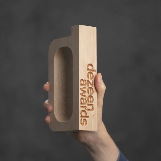 Dezeen Awards 2020 trophies by Atelier NL are crafted from wood salvaged from London trees
