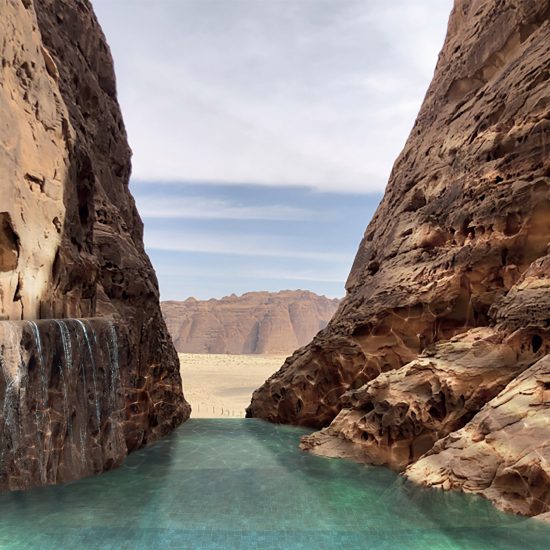 Rock swimming pool